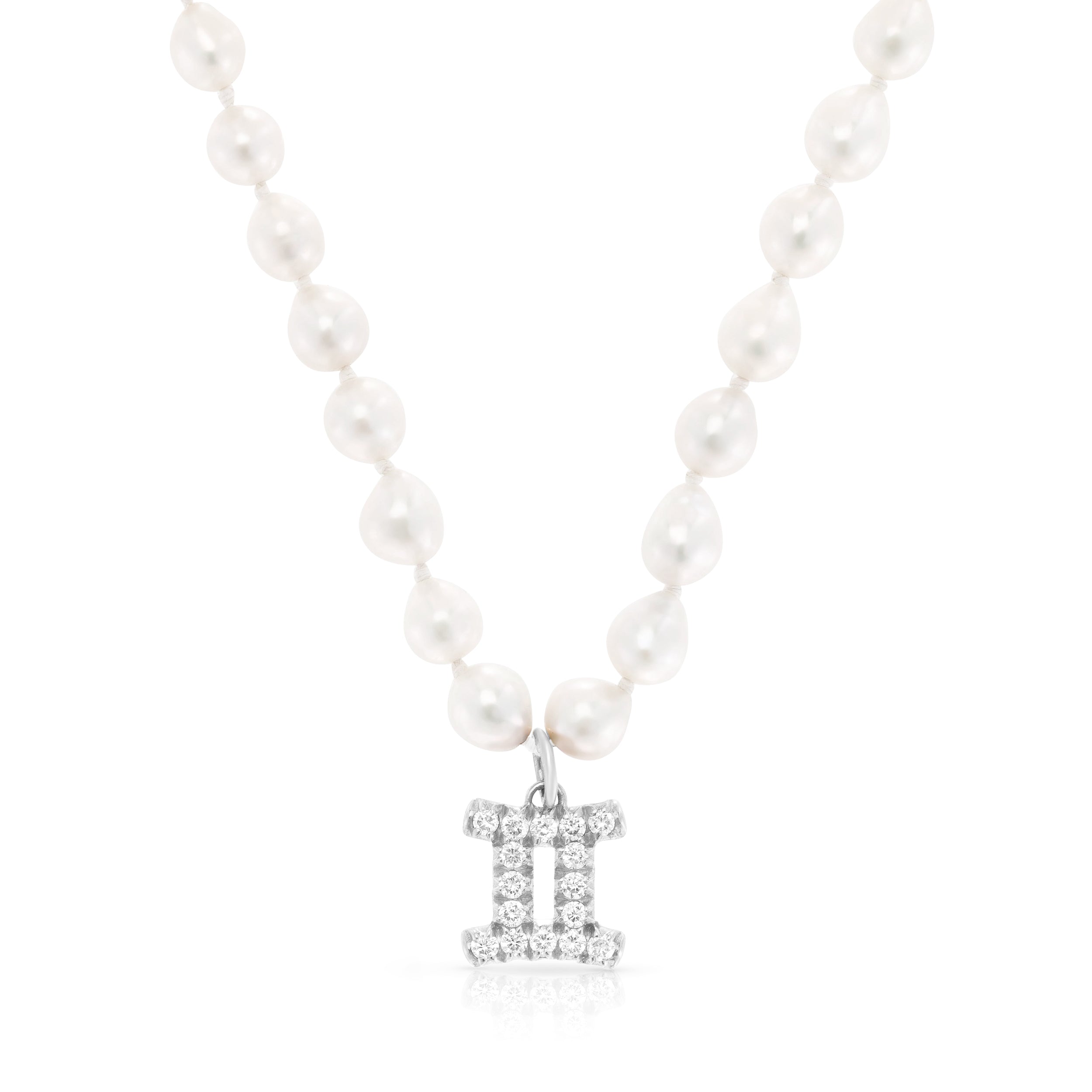 Shop 14K White Gold Pearl Cage Necklace | Carbon & Hyde