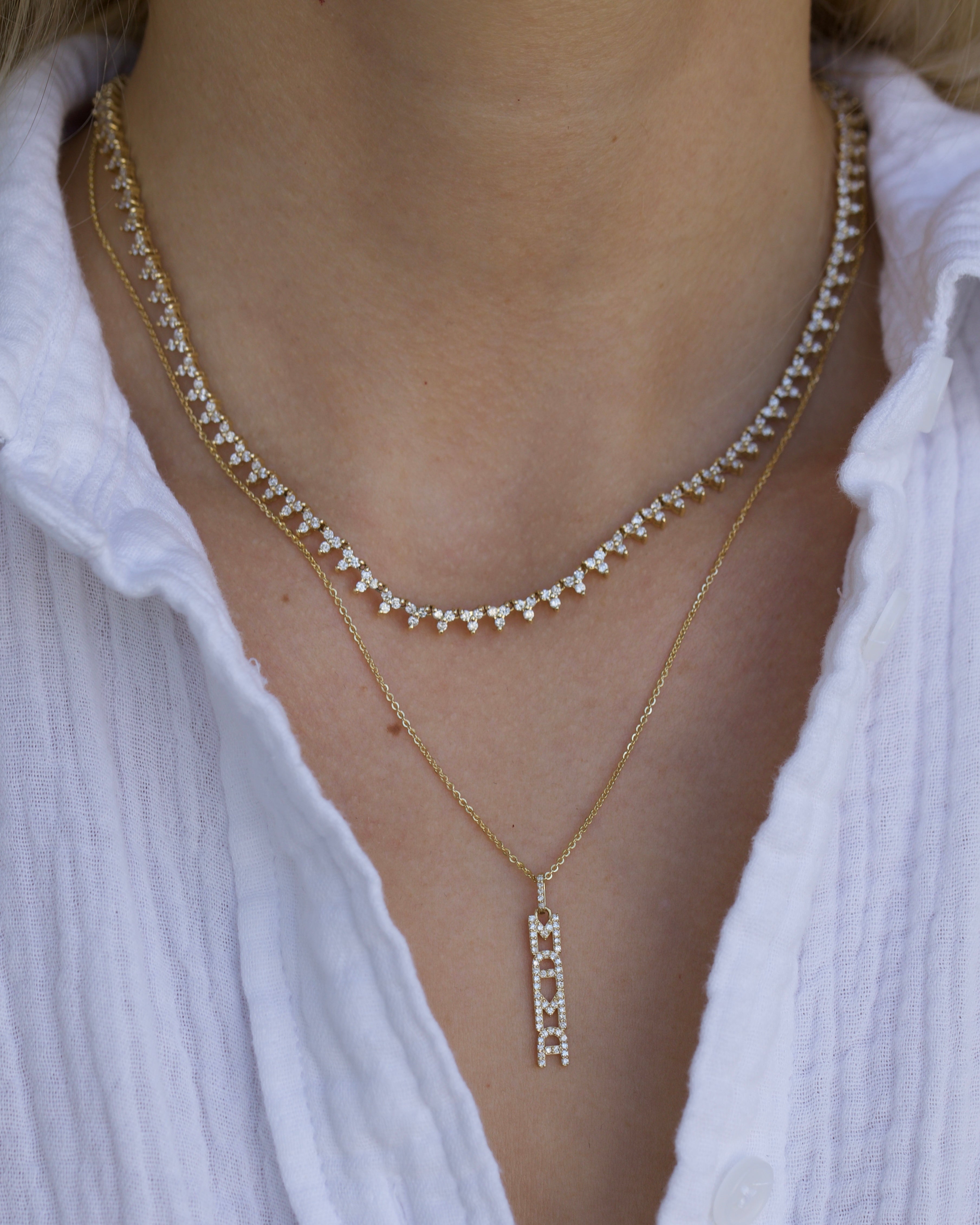 Floating Longtag Necklace