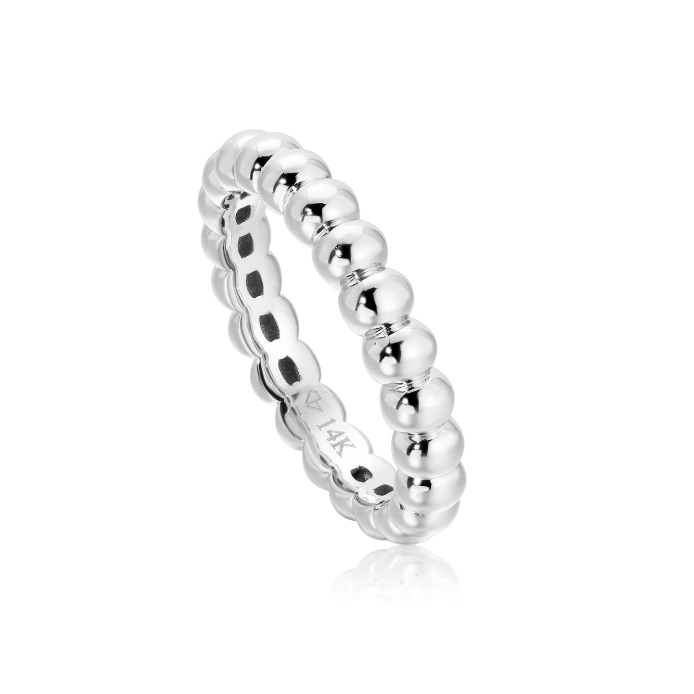 14k white gold