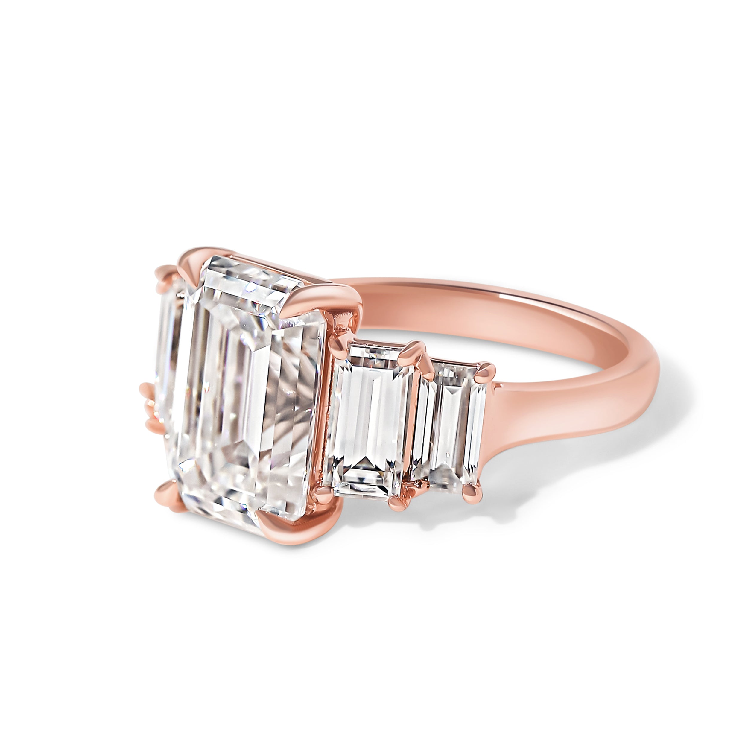 Bespoke 5 Stone Emerald Engagement Ring