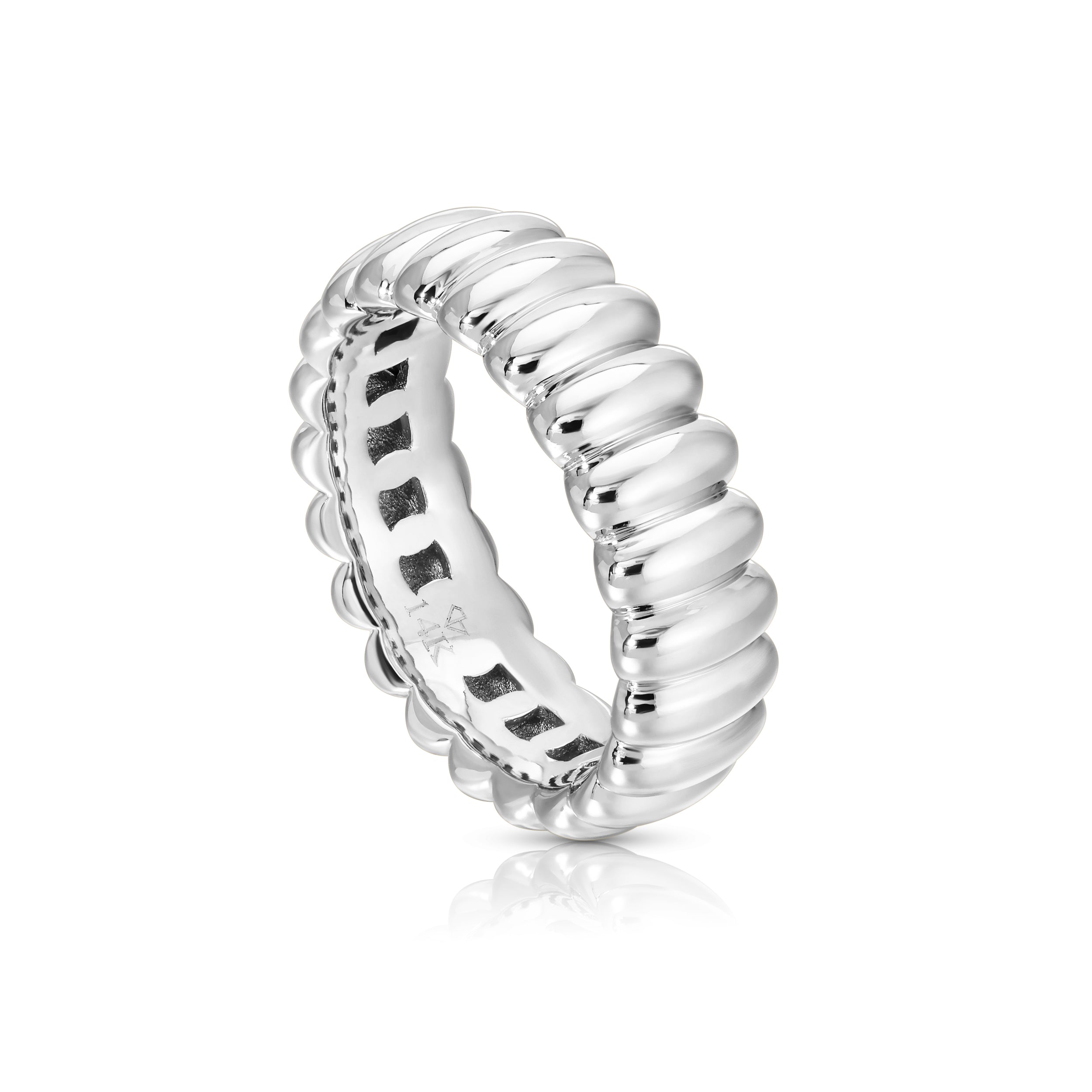 14k white gold