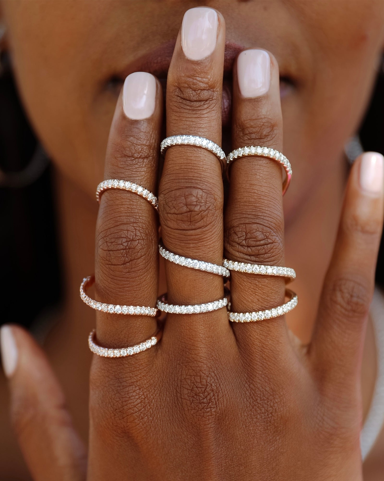 14k yellow gold, 14k rose gold, 14k white gold