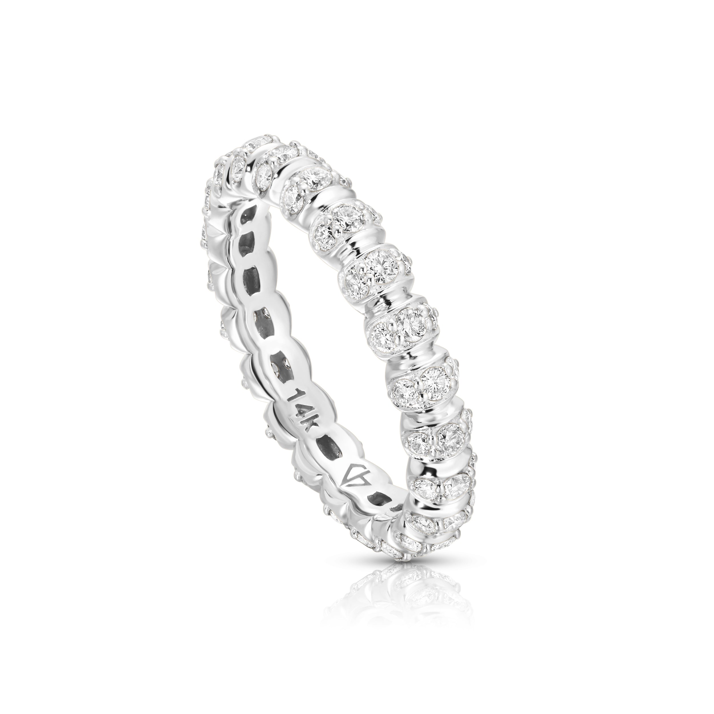 14k white gold