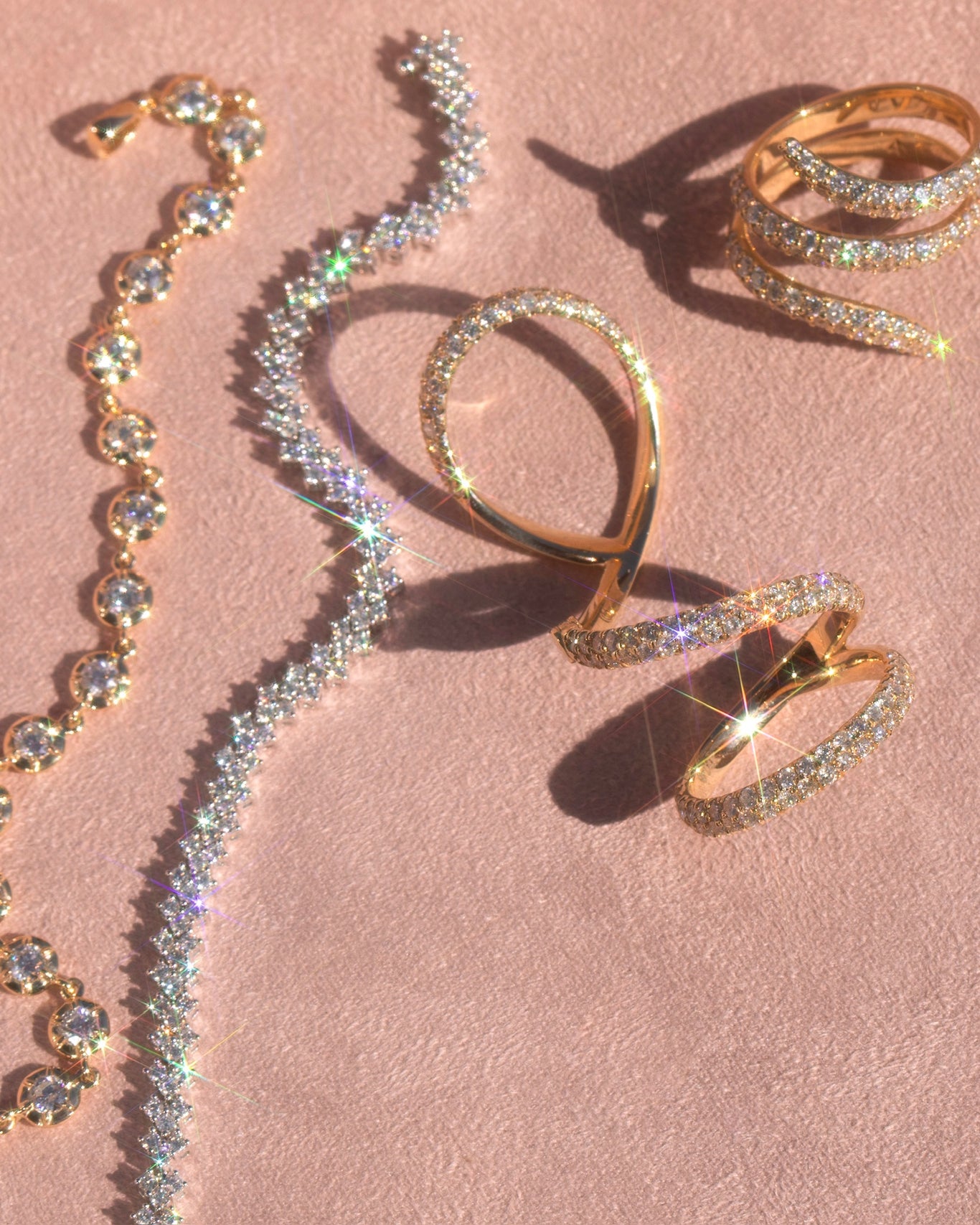 14k rose gold, 14k yellow gold, 14k white gold