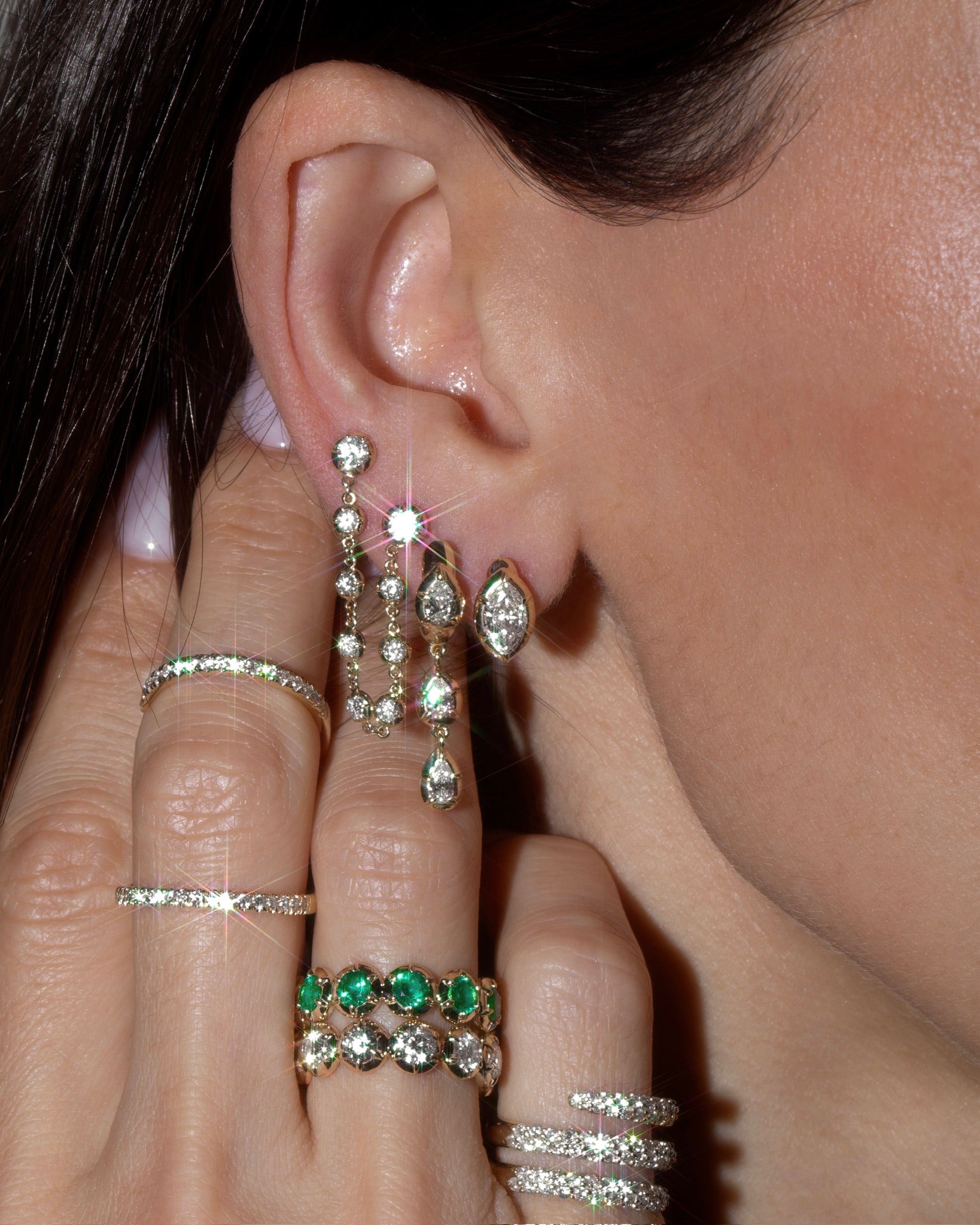 14k white gold, 14k yellow gold, 14k rose gold