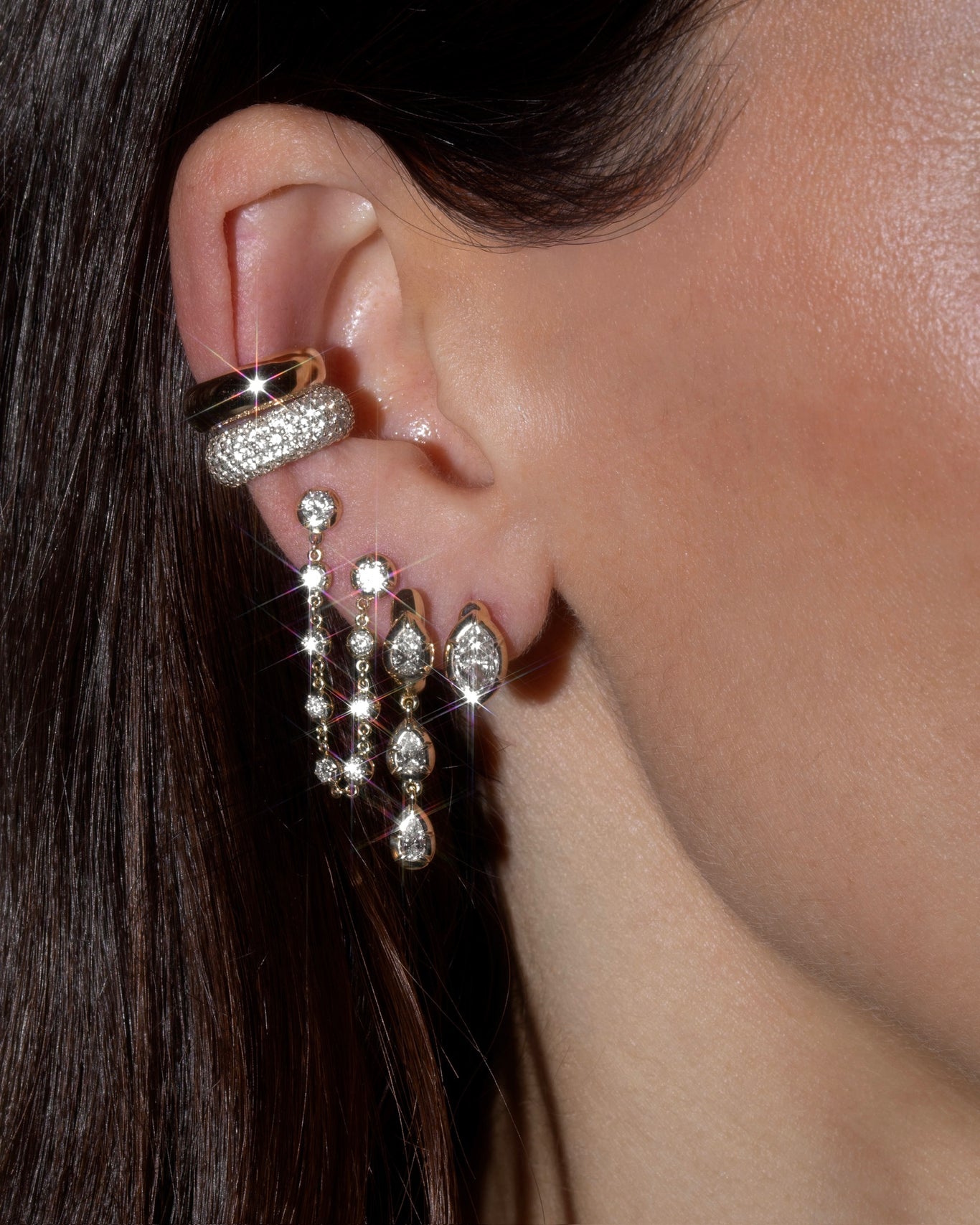 14k white gold, 14k yellow gold, 14k rose gold