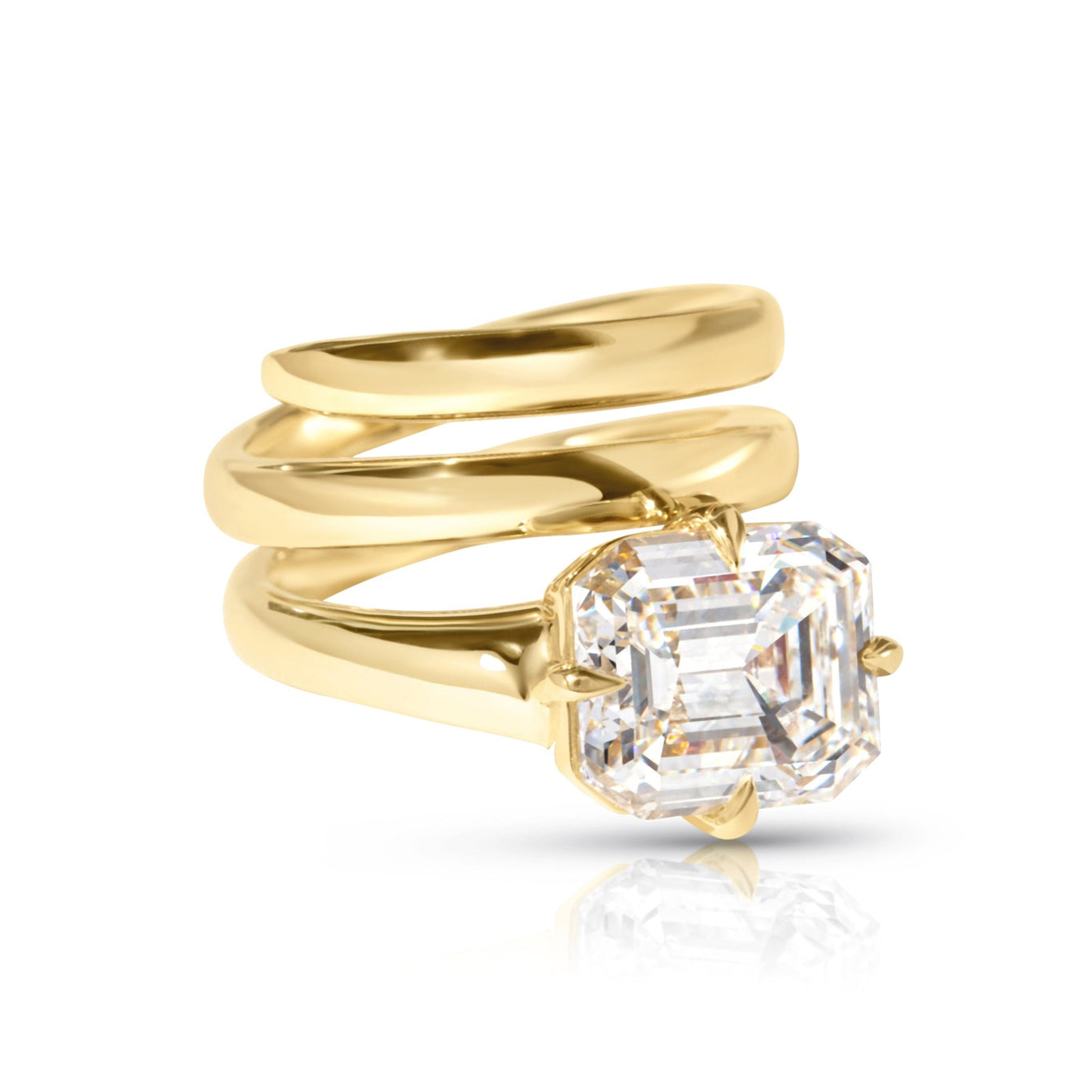 Bespoke Emerald Serpentine Ring