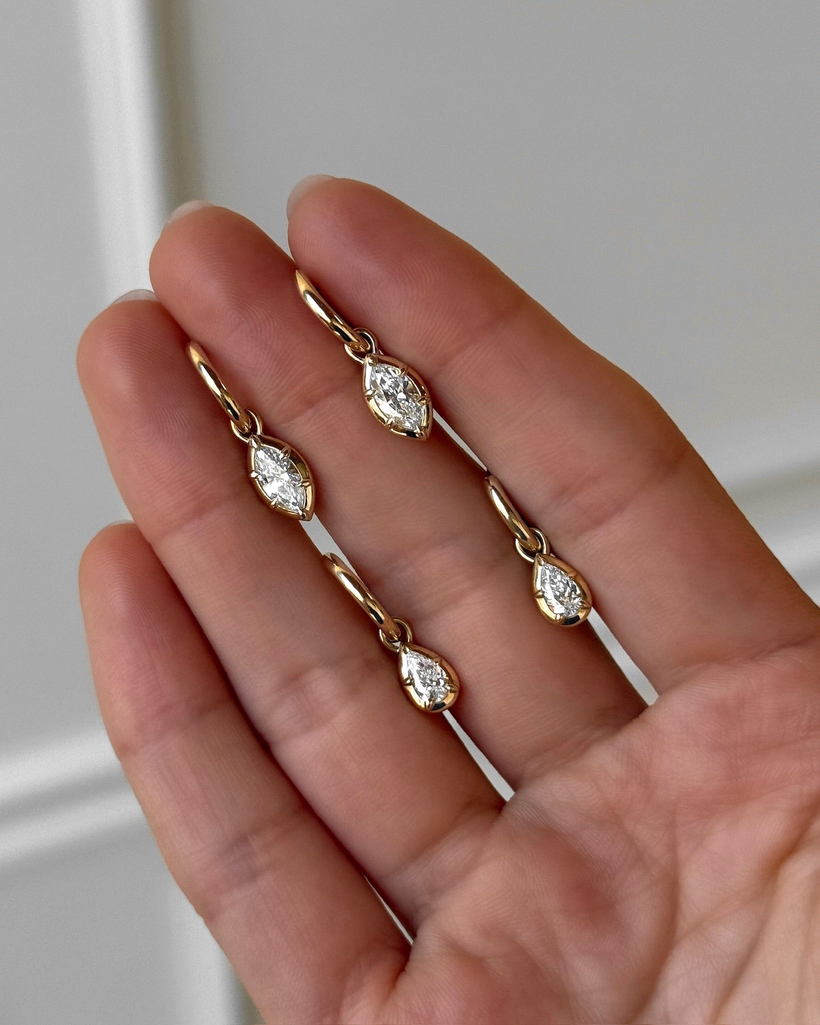 14k rose gold, 14k white gold, 14k yellow gold
