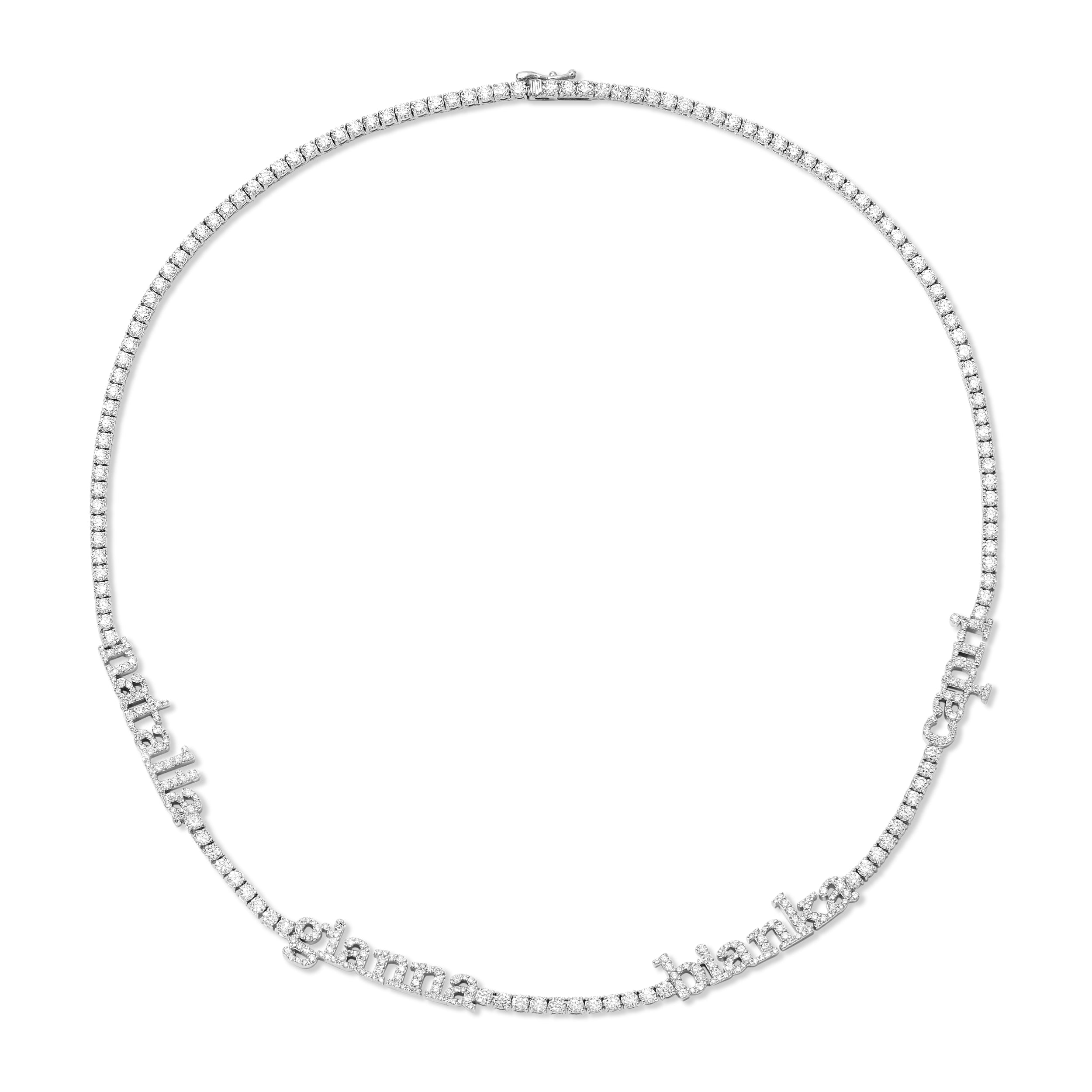 Bespoke Name Tennis Necklace