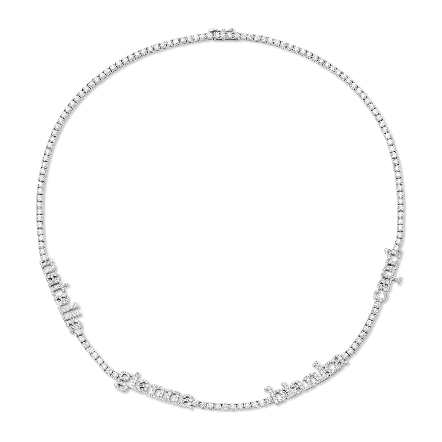 Bespoke Name Tennis Necklace