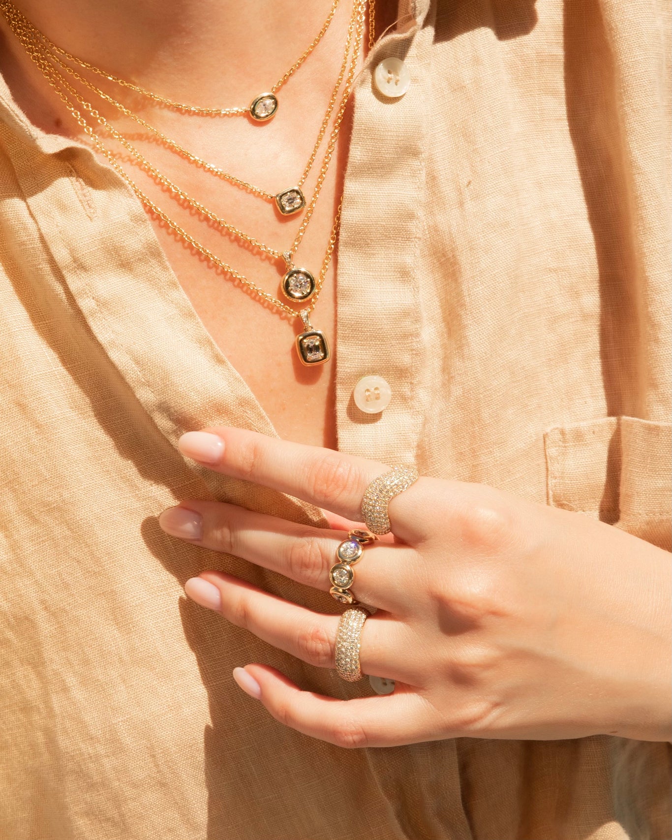 14k rose gold, 14k yellow gold, 14k white gold