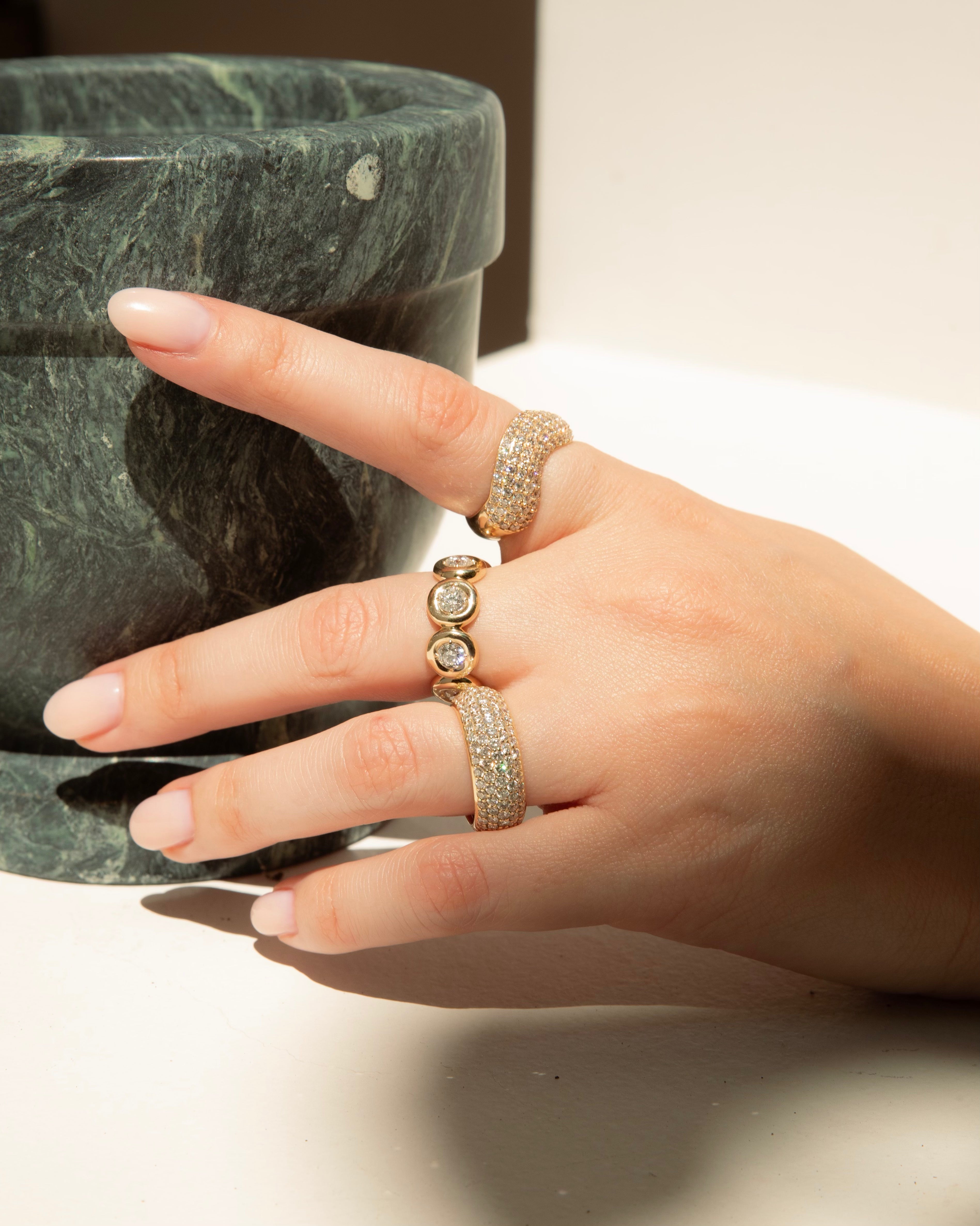 14k rose gold, 14k yellow gold, 14k white gold