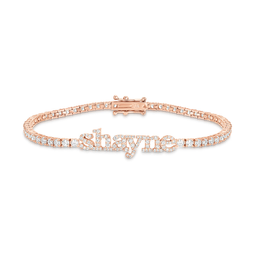 Bespoke Name Tennis Bracelet