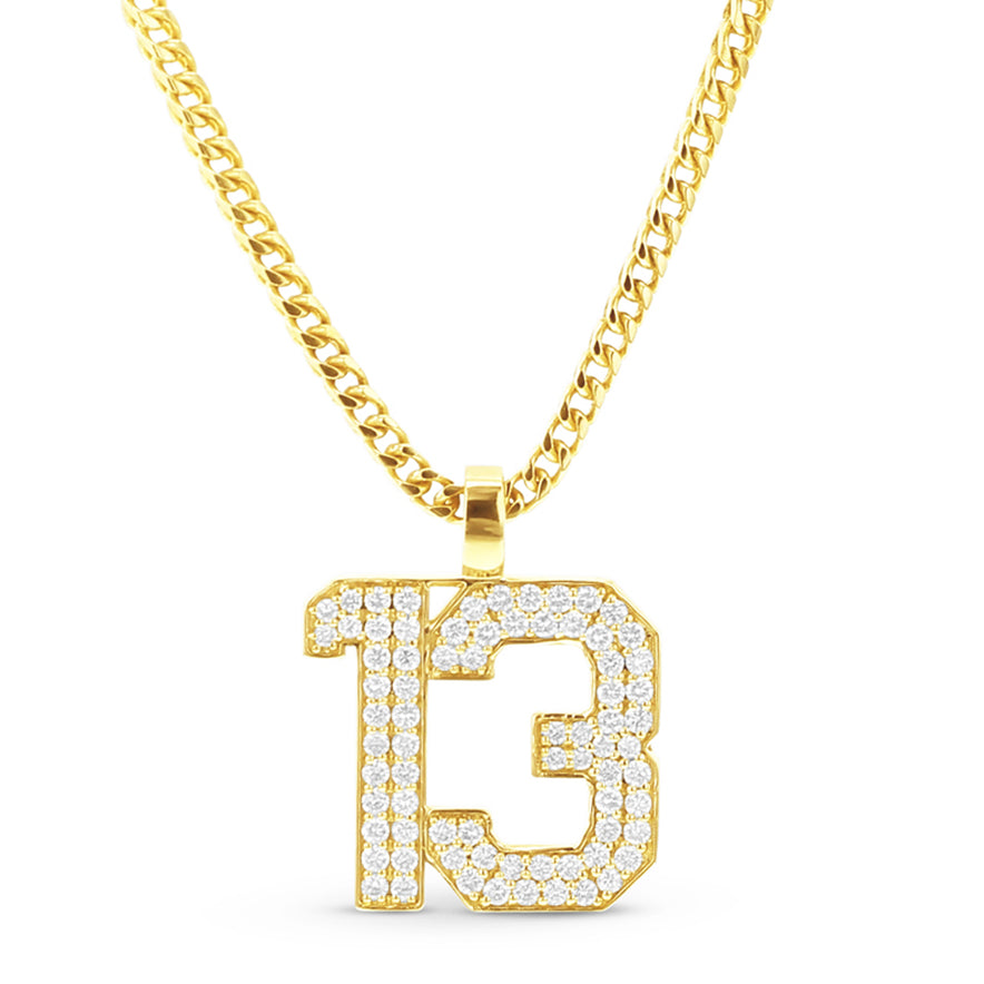 Number 13 Necklace