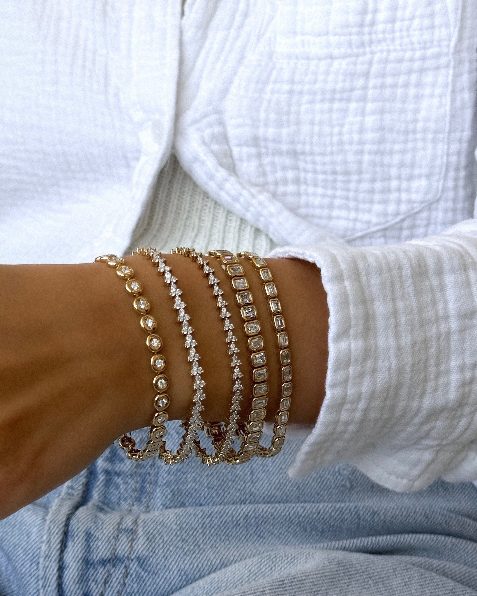 14k yellow gold, 14k rose gold, 14k white gold