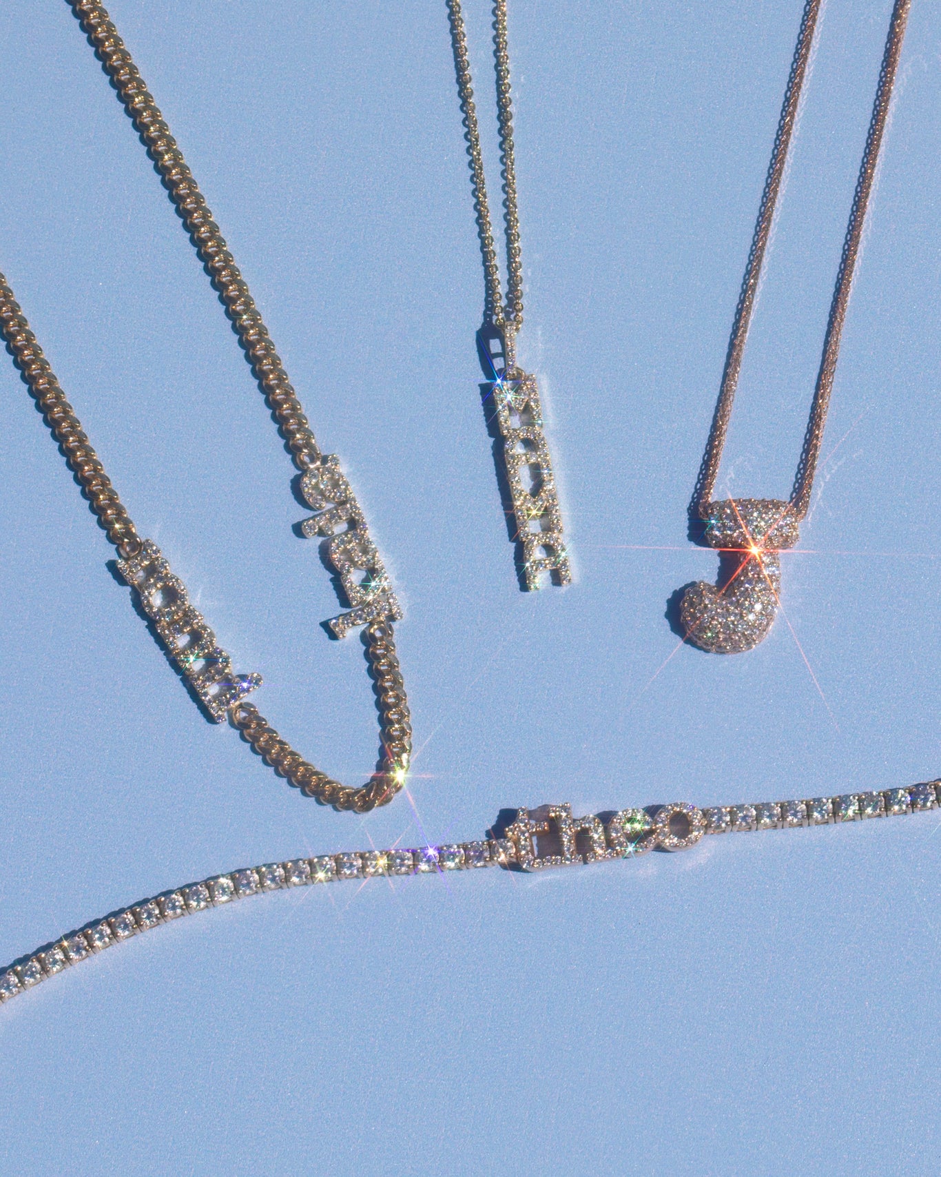 14k yellow gold, 14k white gold, 14k rose gold