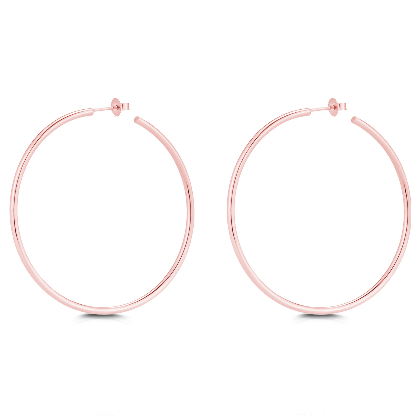 Small Hoop Silver/Rose Gold Cat Earrings - NEW!!!