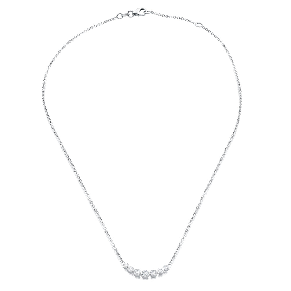 Shop 14K White Gold Diamond Cinderella Necklace | Carbon & Hyde