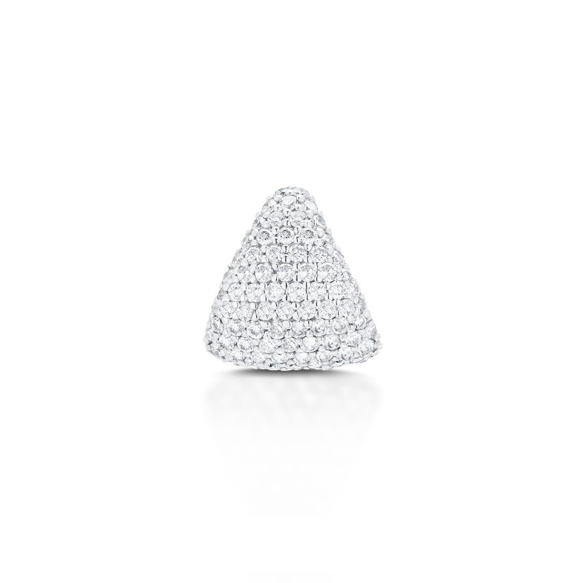 Diamond-Earring-Cup-White-Gold-Front