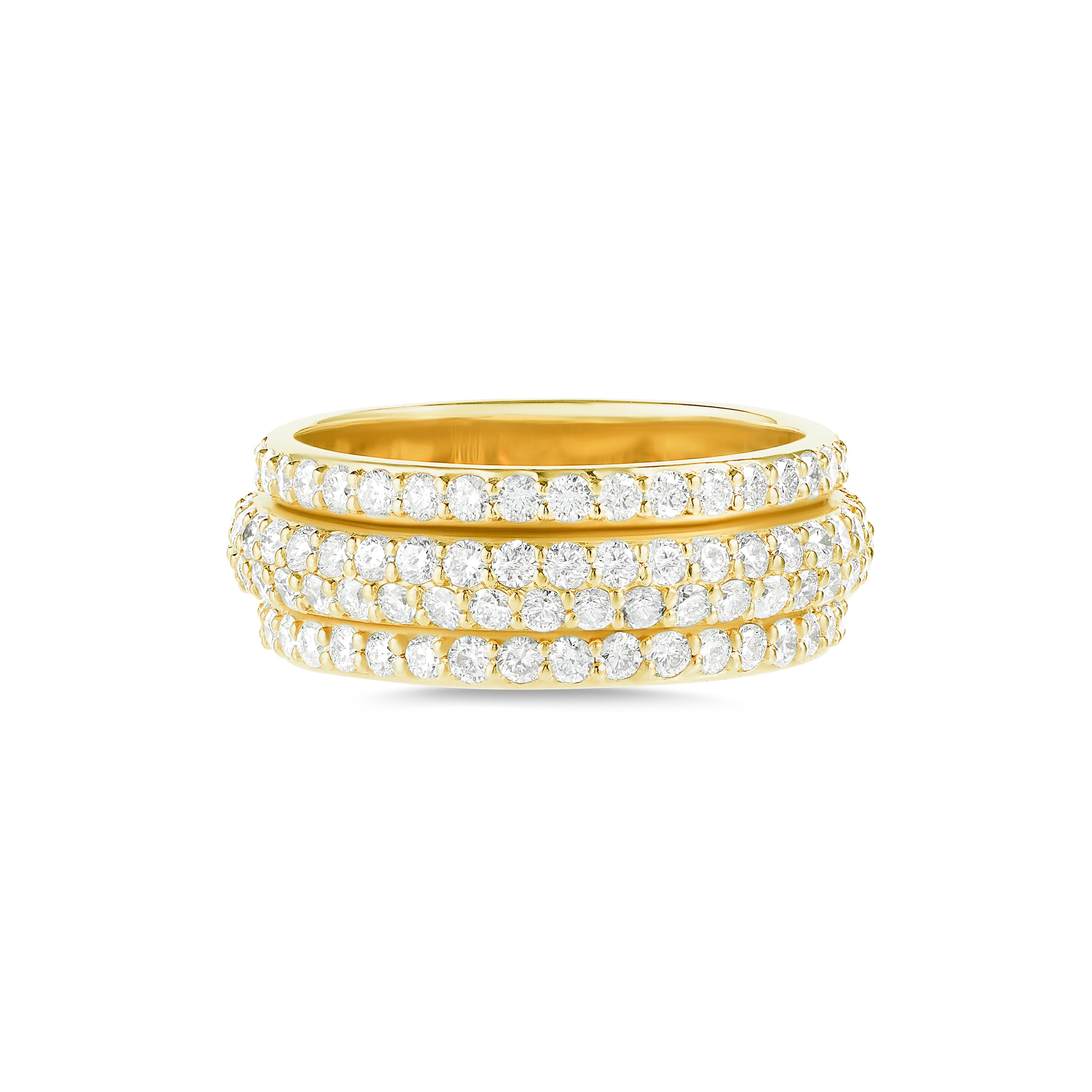 Shop 14K Yellow Gold Diamond Orbit Ring | Carbon & Hyde