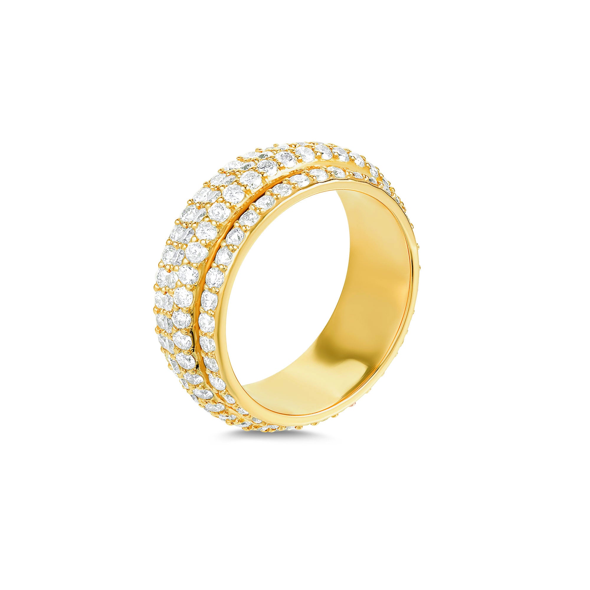 Shop 14K Yellow Gold Diamond Orbit Ring | Carbon & Hyde