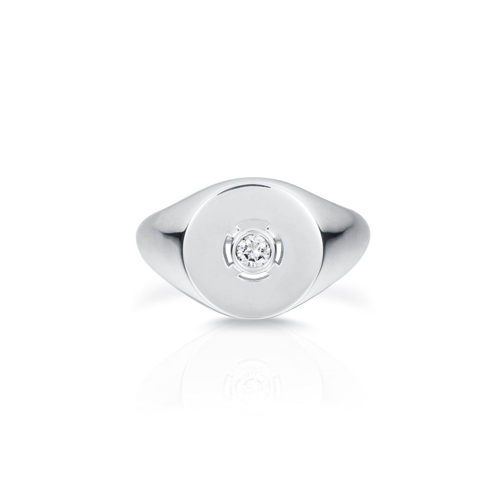 Discus Pinky Ring