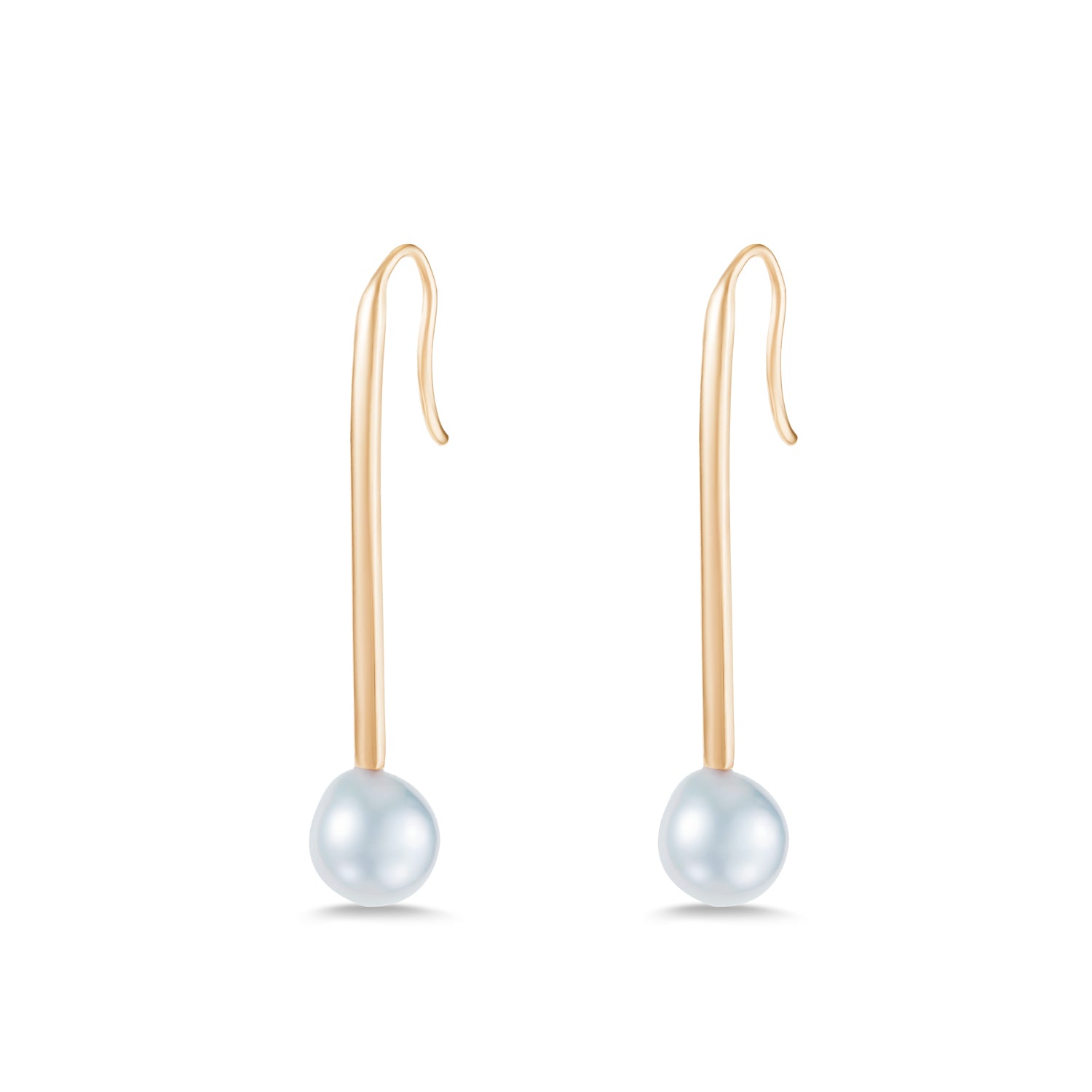 Gold-Pearl-Stick-Earrings---Yellow-Gold-1