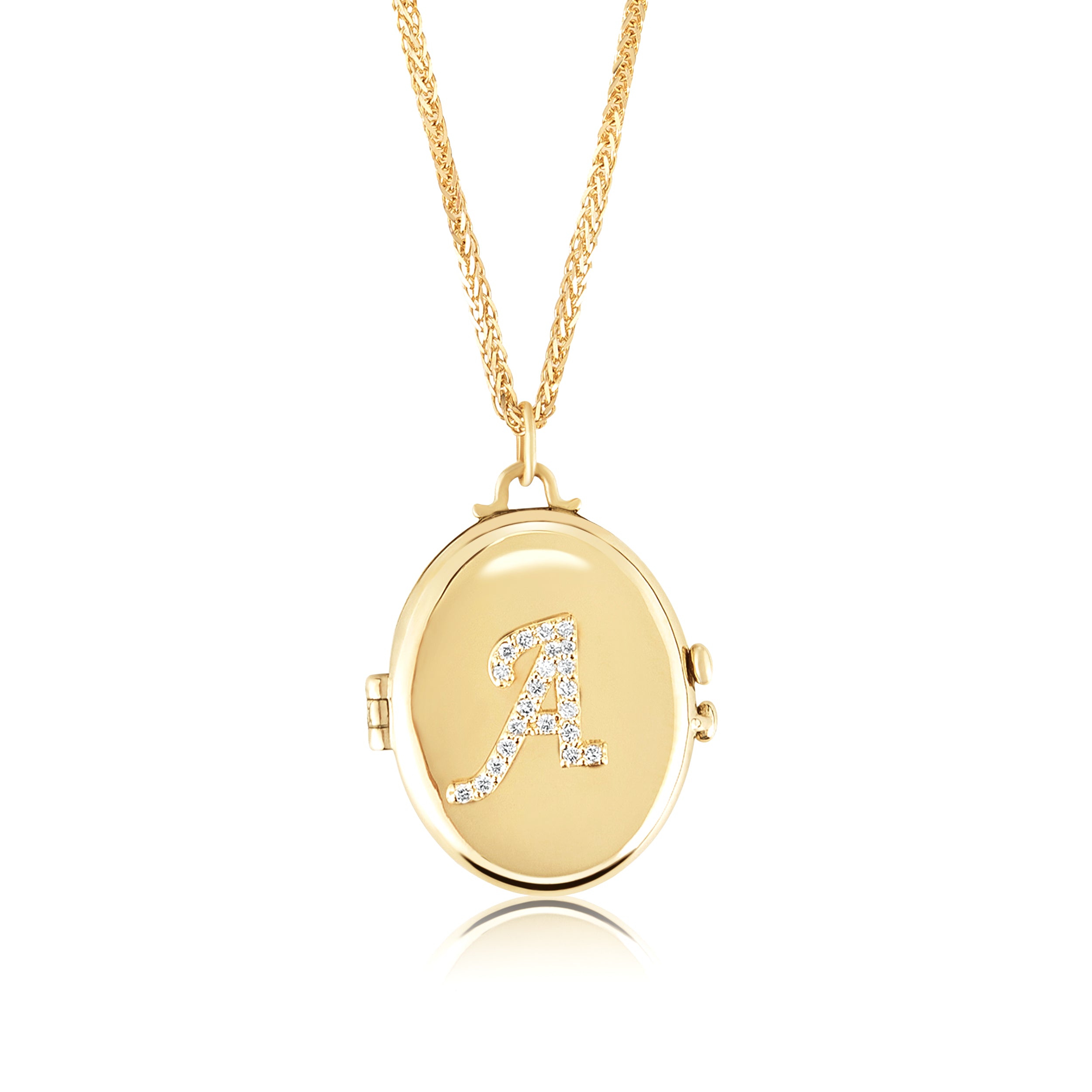 Curly Molten Initial Pendant Necklace - Initial M | 18ct Gold Plated V |  Missoma