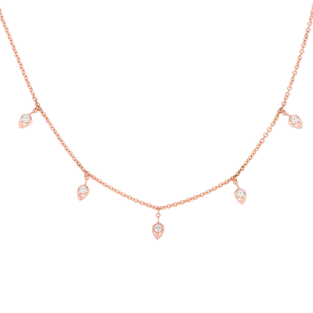Diamond choker rose gold Clearance