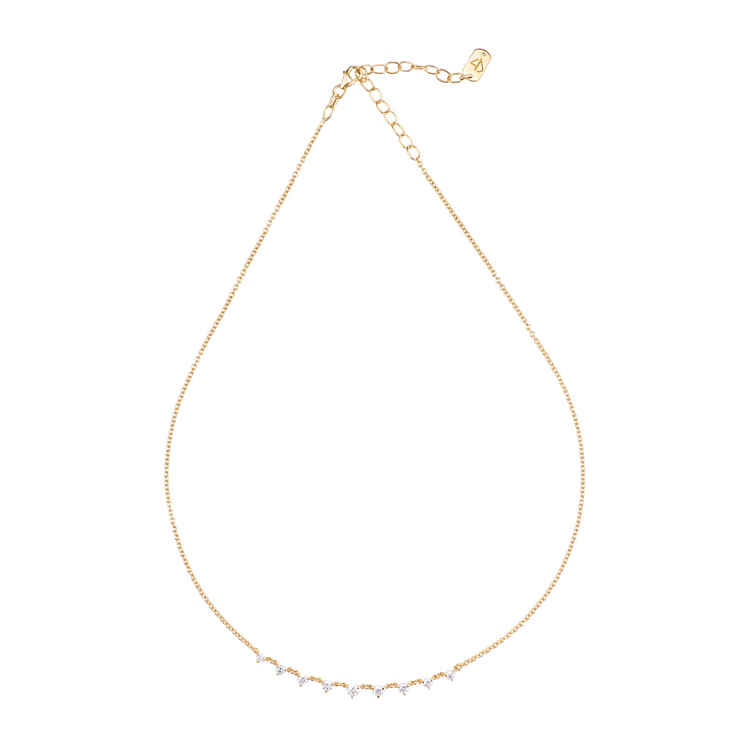 Shop Yellow Gold Mini Starstruck Diamond Necklace | Carbon & Hyde