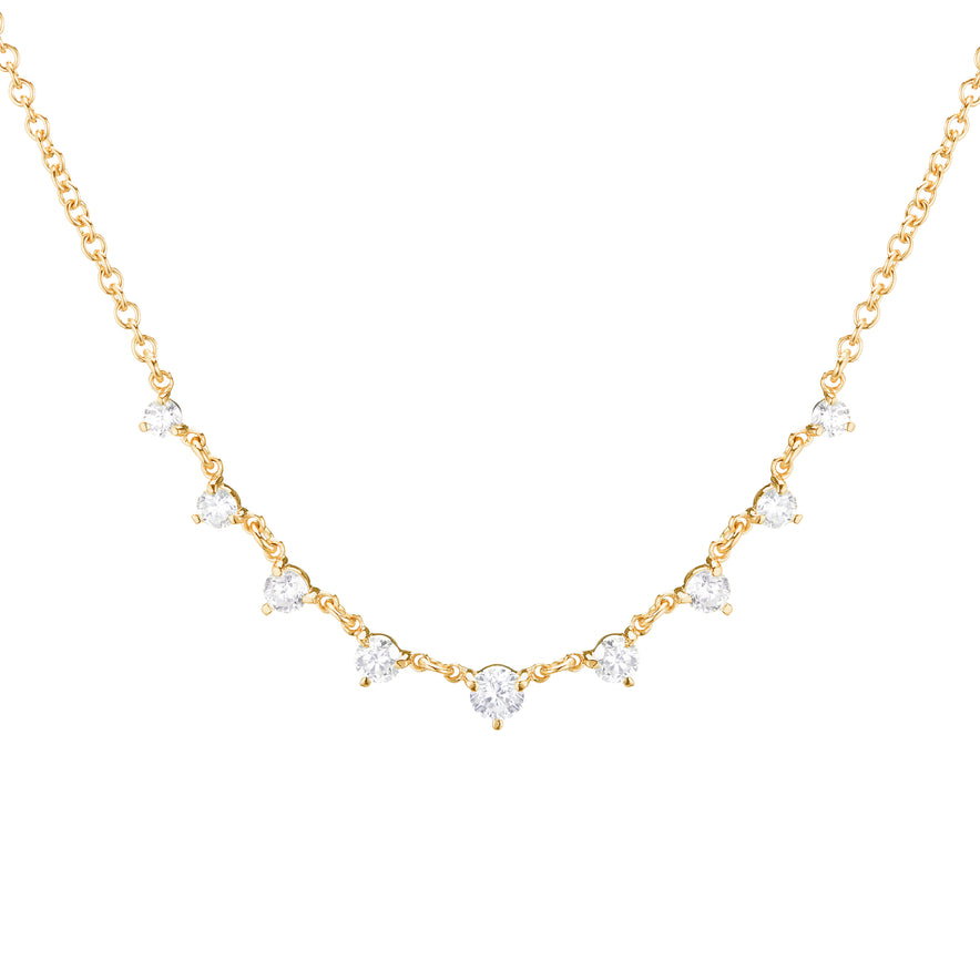 Shop Modern Diamond Pendant with 18K Gold Chain for Women | Gehna