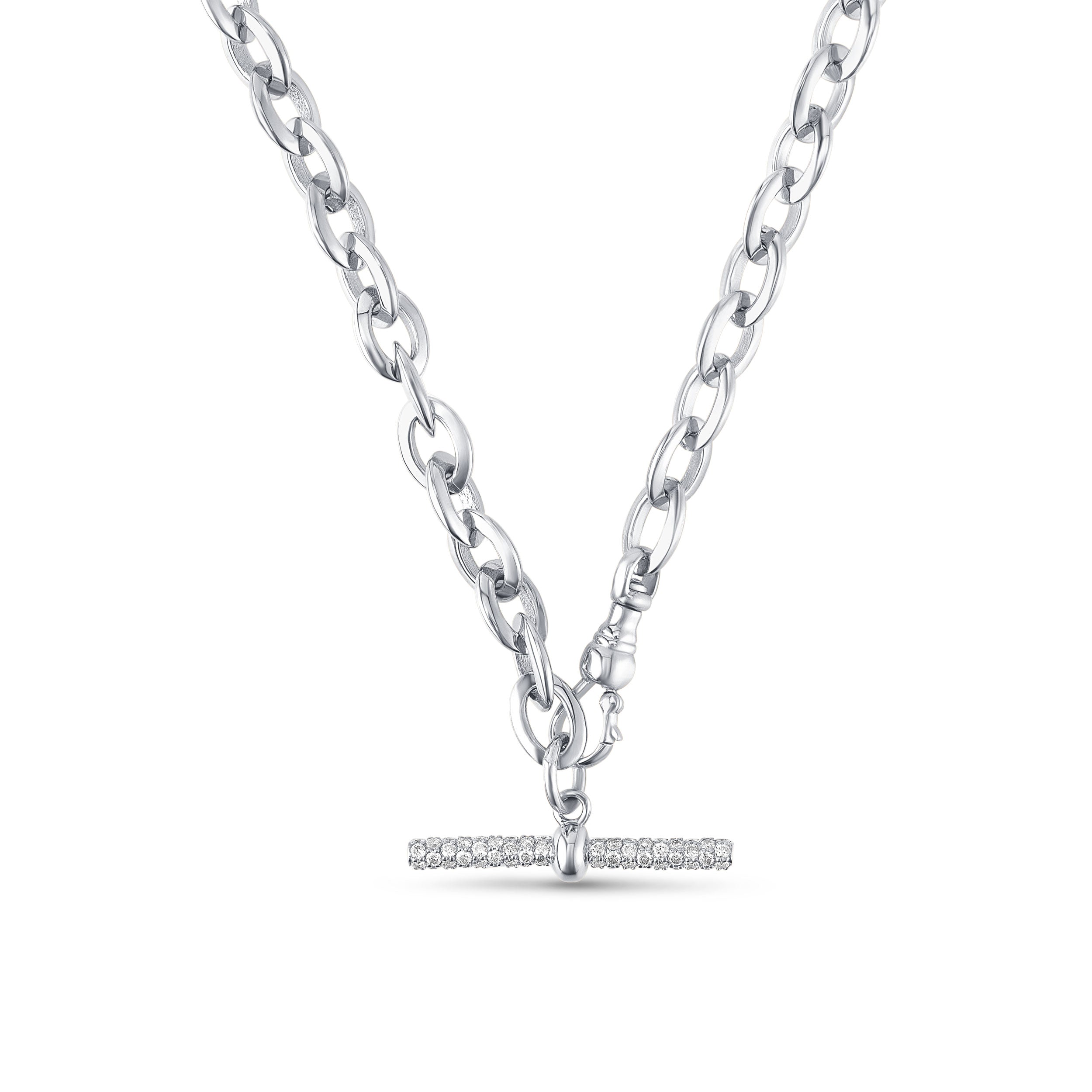 Pantheon Necklace in White Gold