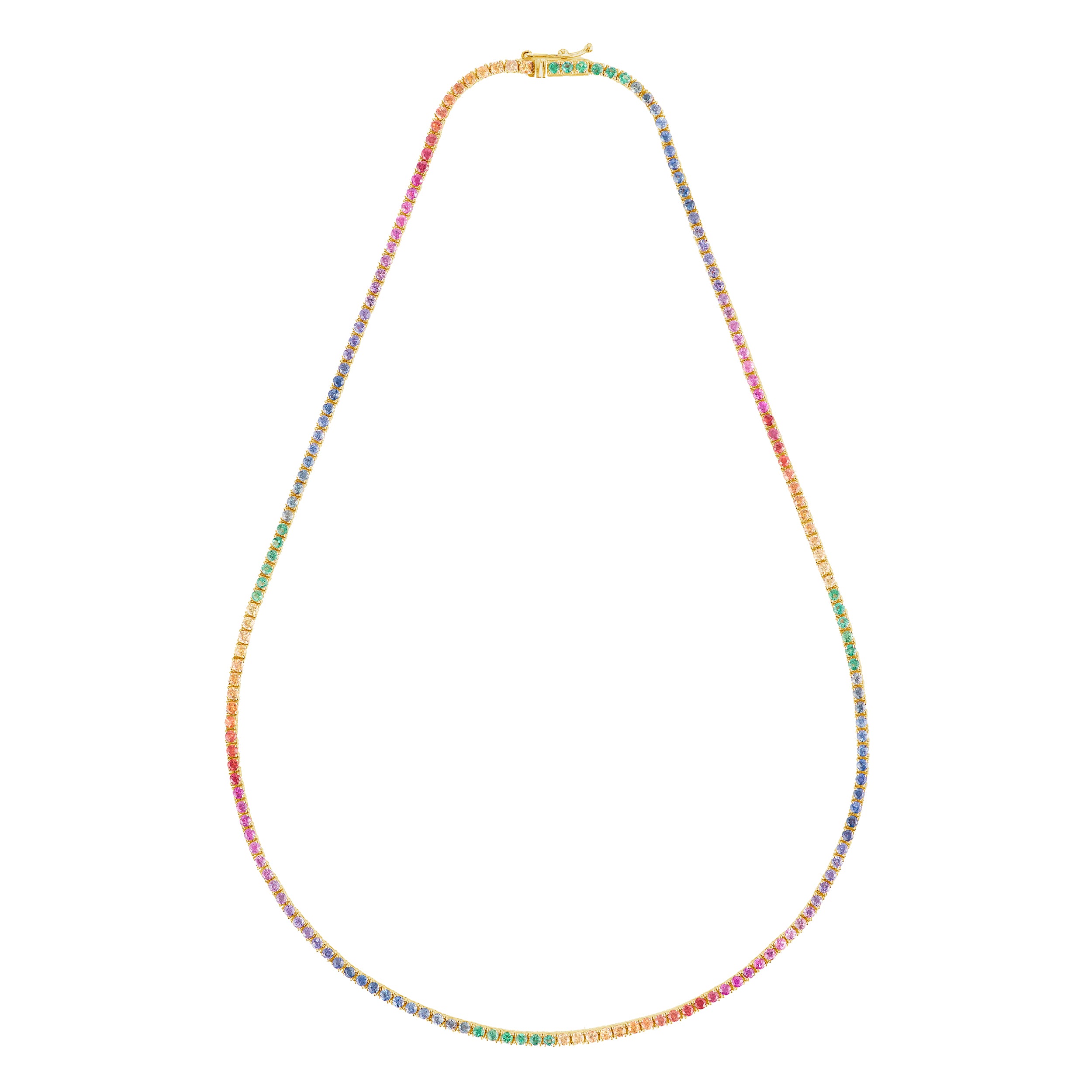 5.00ct Rainbow Tennis Necklace