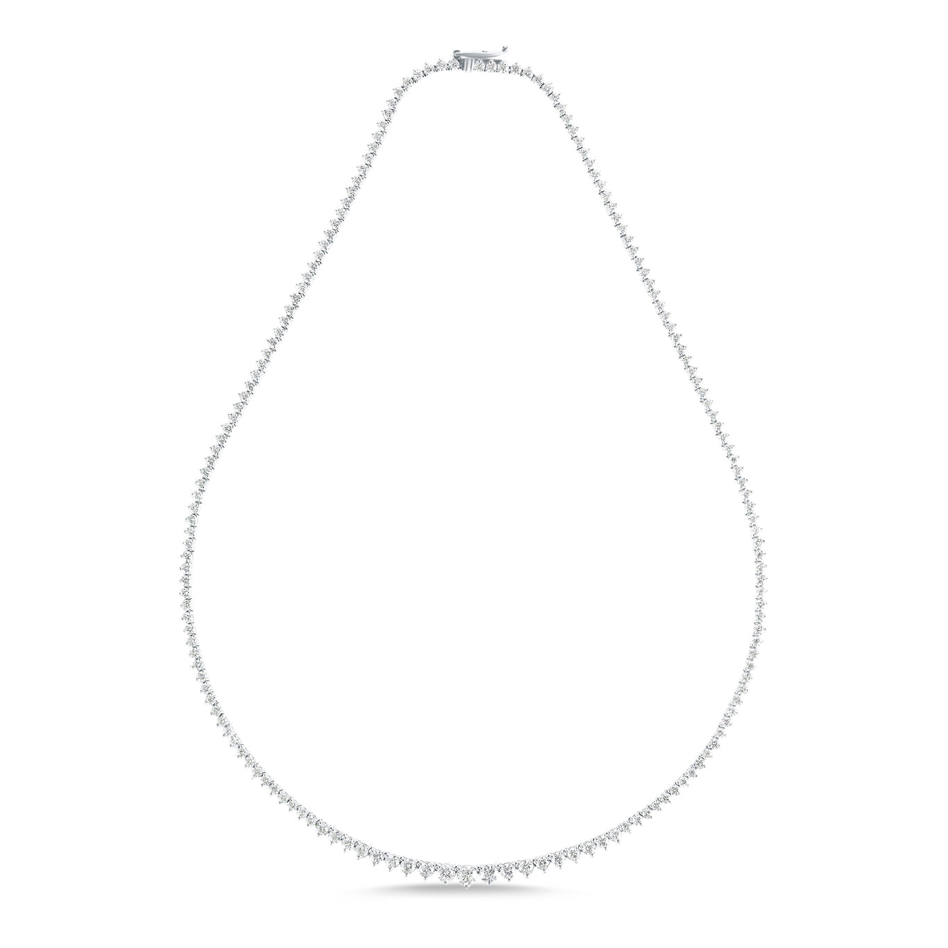 6.50ct Graduated Tennis Necklace