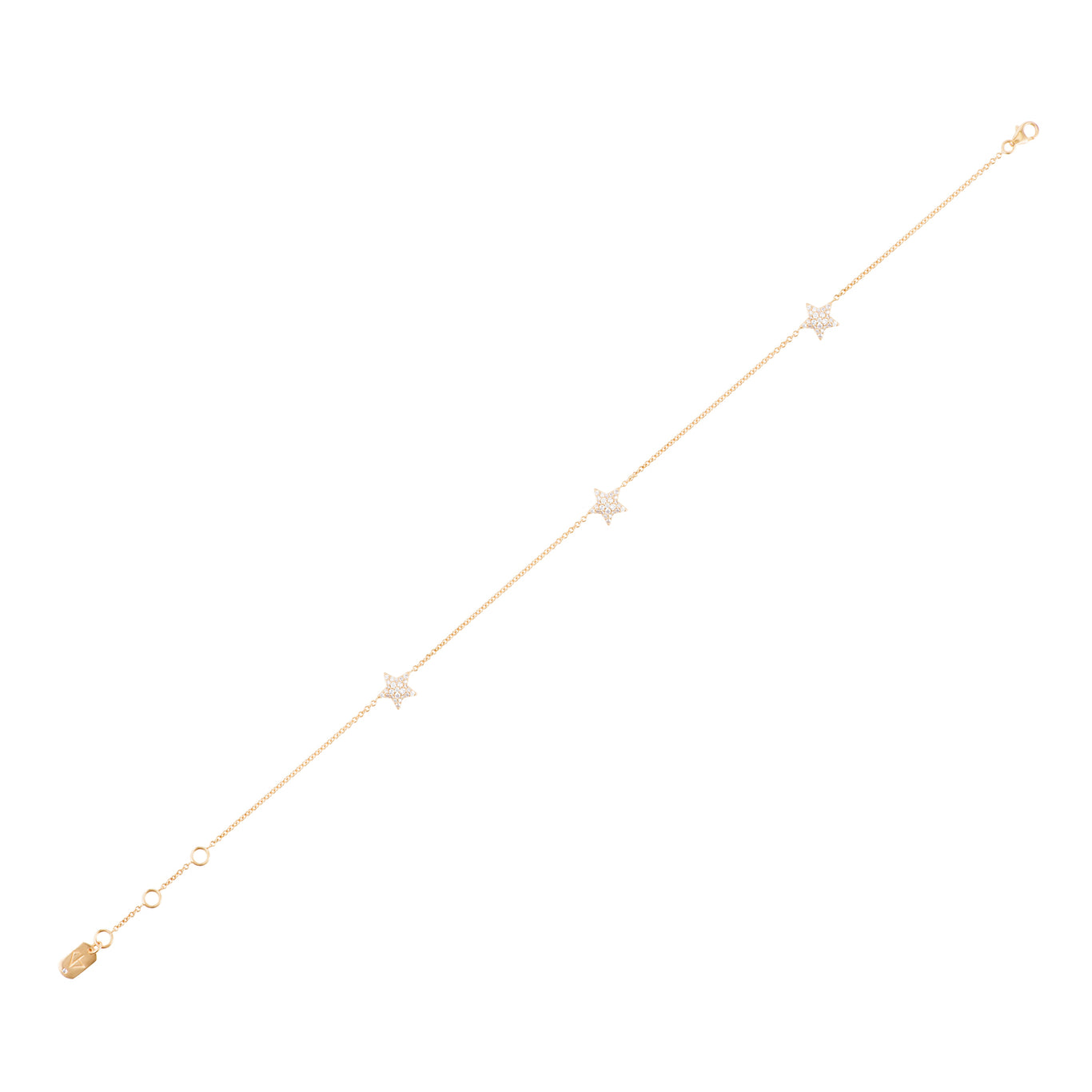 Star-Anklet---Yellow-Gold