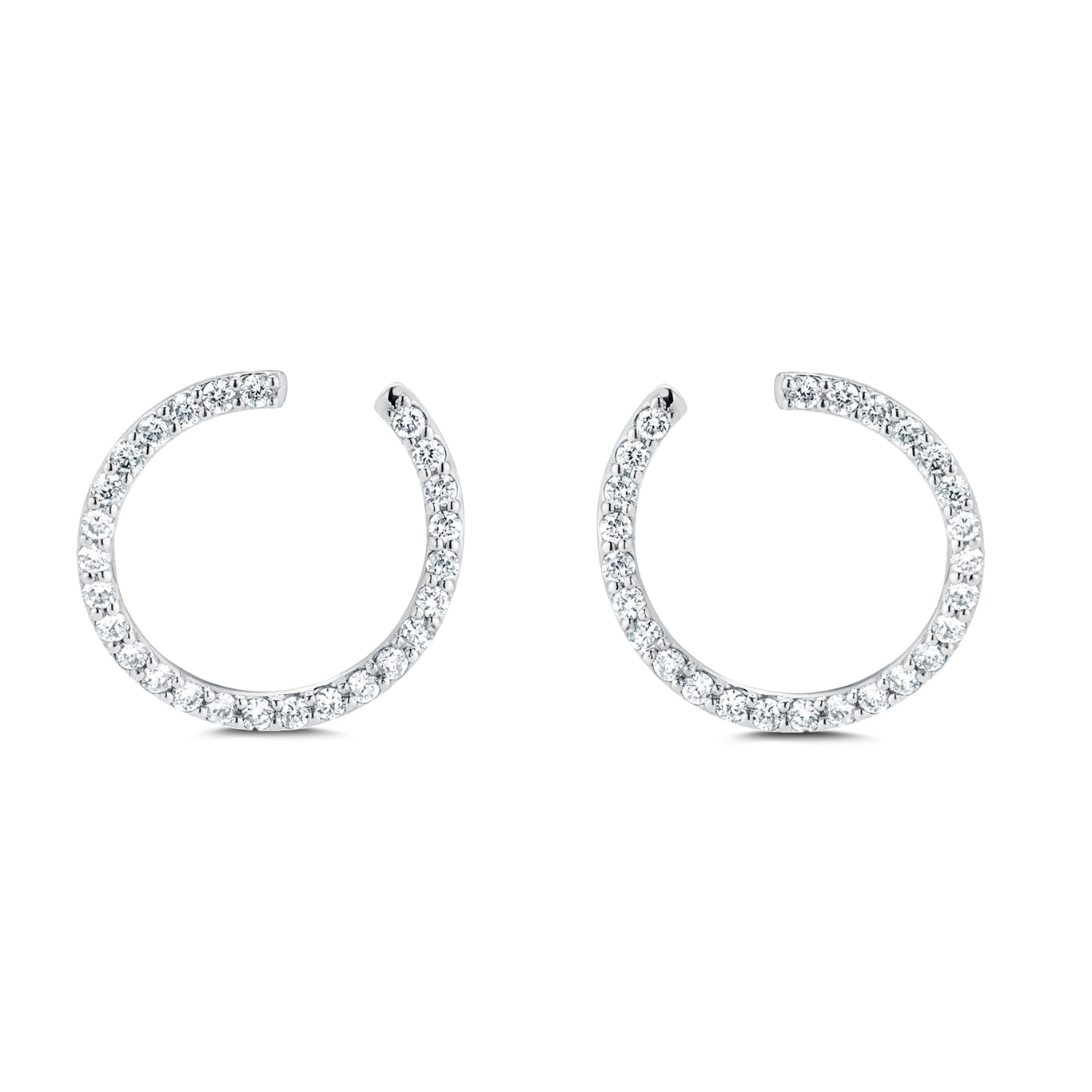 DREAMJWELL - Gold tone white-emerald bali designer earrings dj-34229 –  dreamjwell