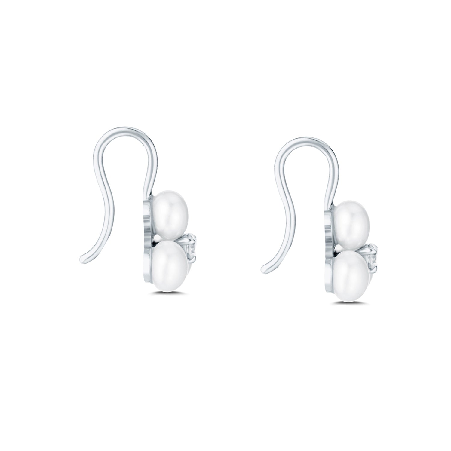 Tri Pearl Earrings