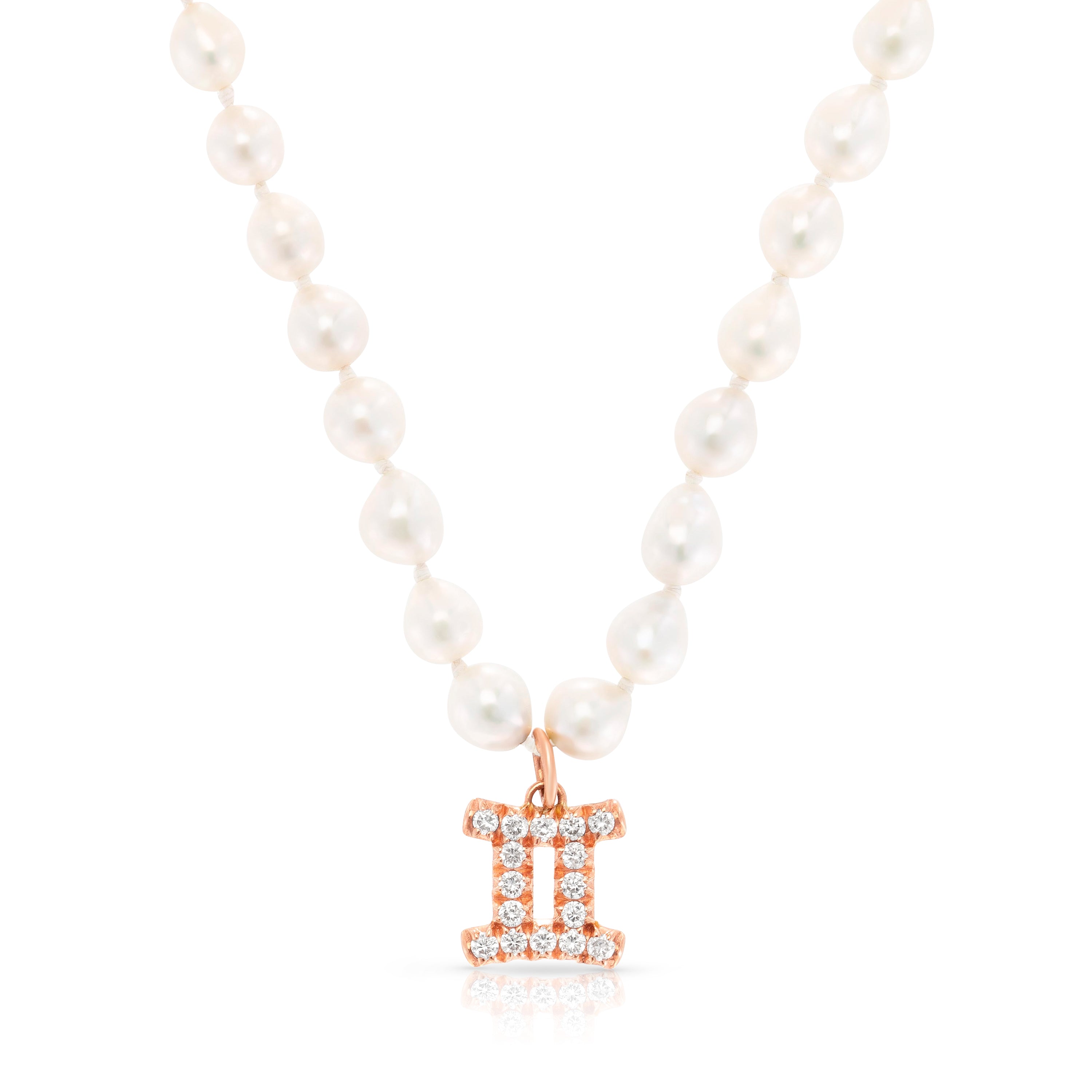 Zodiac love pearl necklace Clearance